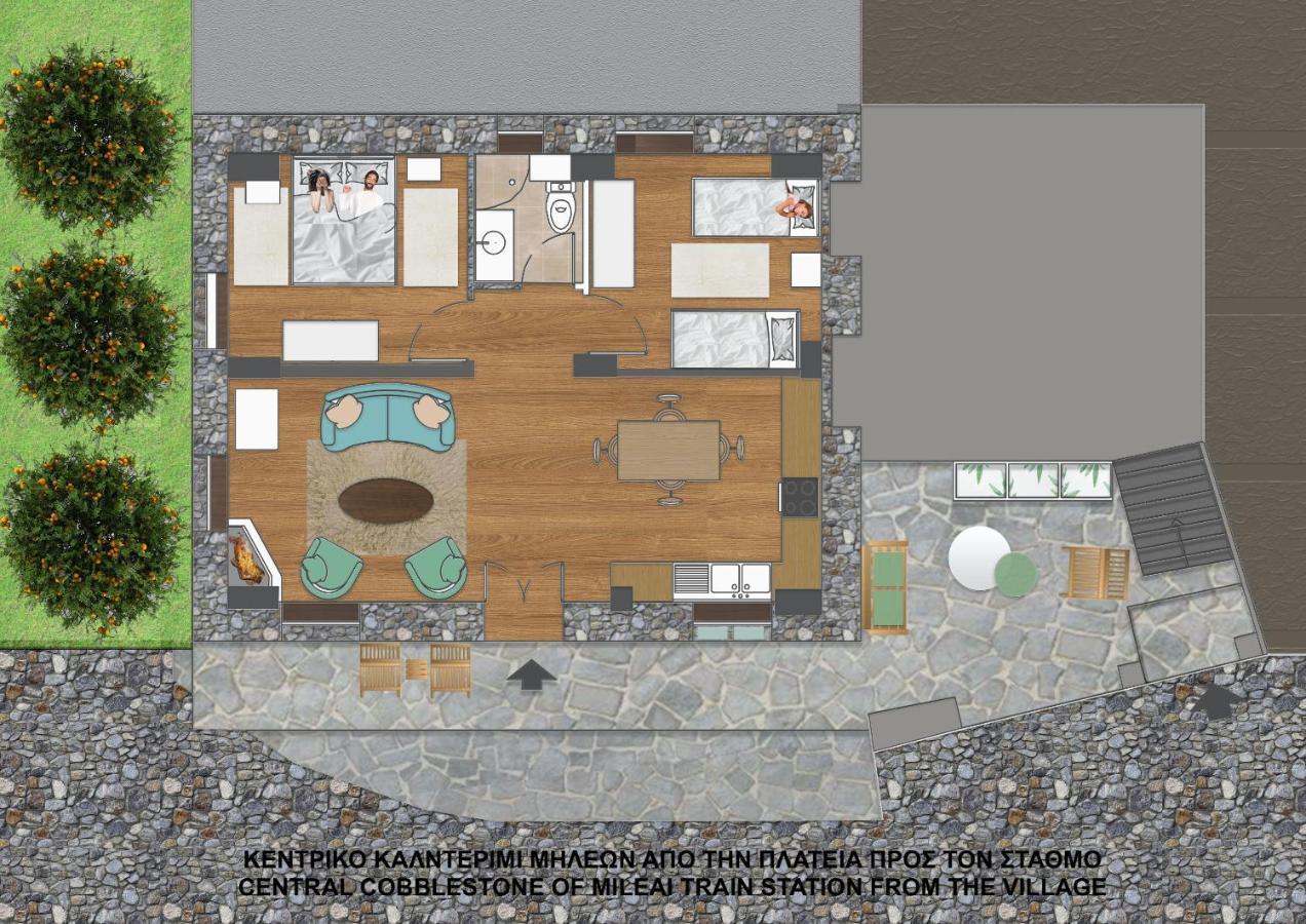 Νόνη Apartment Miléai Exterior foto